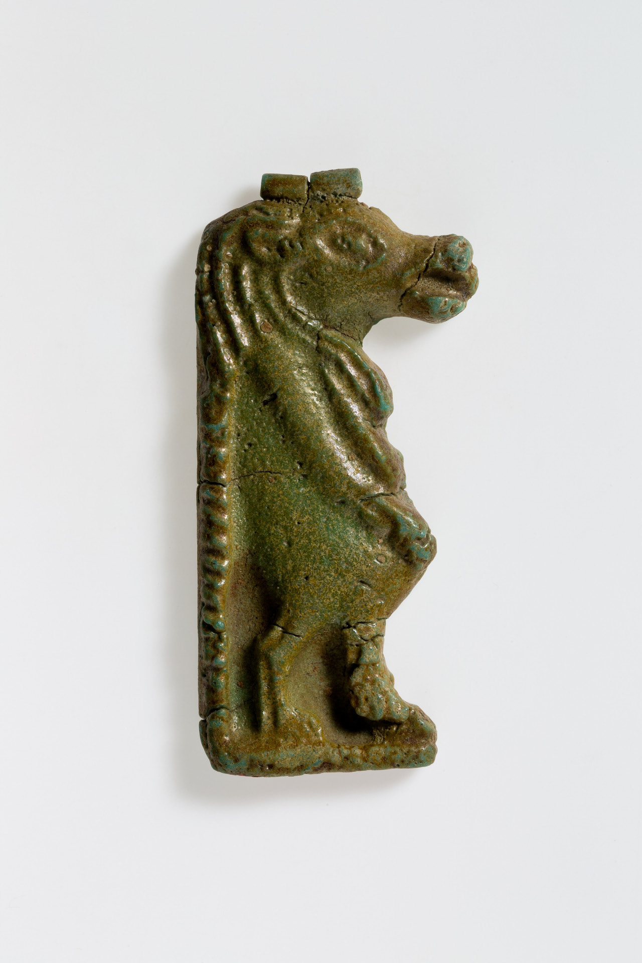 Das Taweret Amulet aus Ägypten (664-30 B.C. / Late Period - Problematic Period) im Metropolitan Museum of Art, New York.