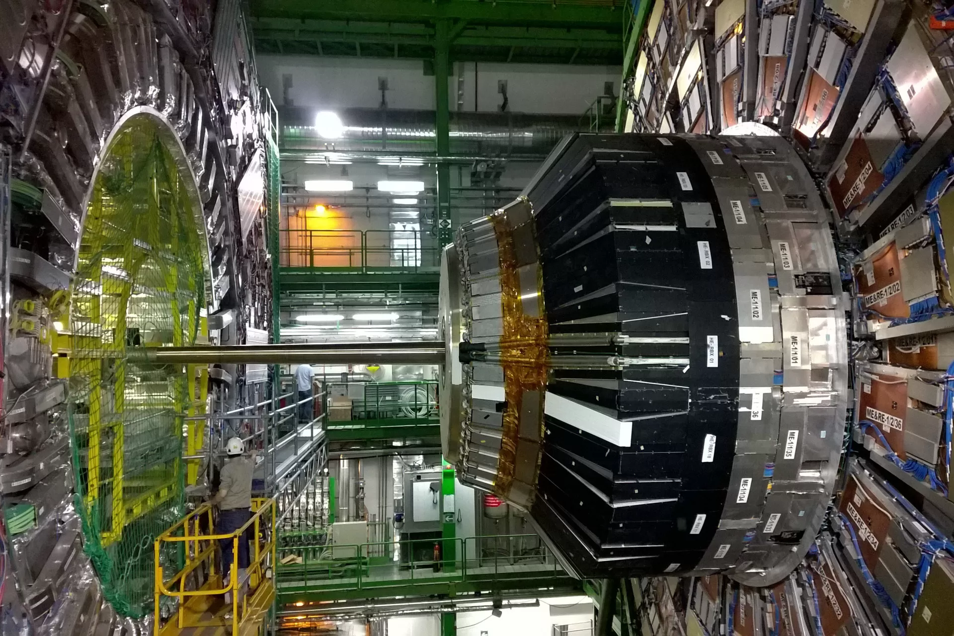Teilchenbeschleuniger zur Erforschung von Elementarteilchen am CERN, der Europäischen Organisation für Kernforschung.