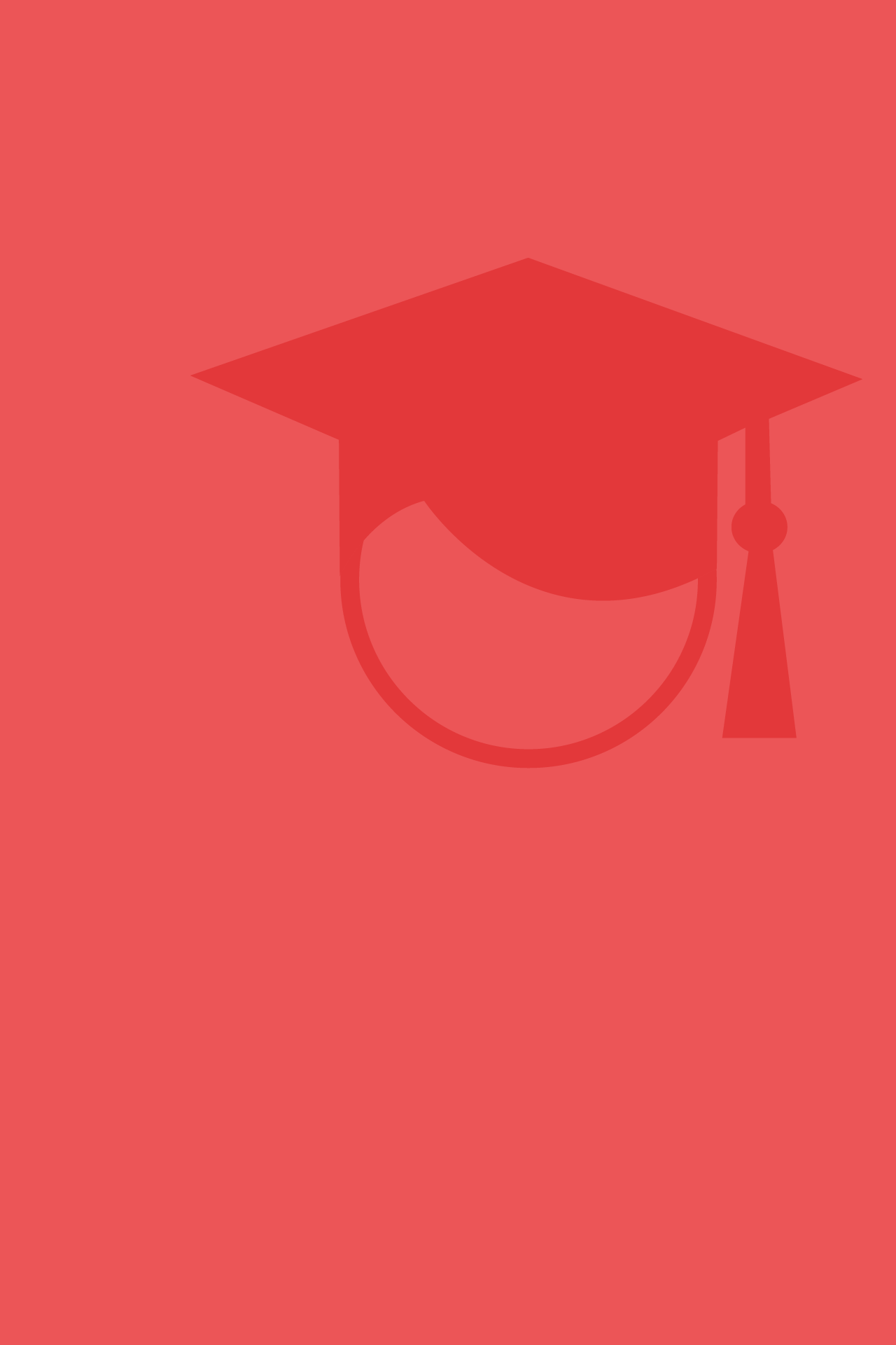 Illustration einer Person mit Graduation-Cap / Abschlusskappe.